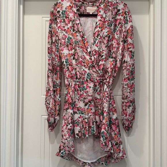 Rococo Sand Floral Wrap Dress - Picture 1 of 4